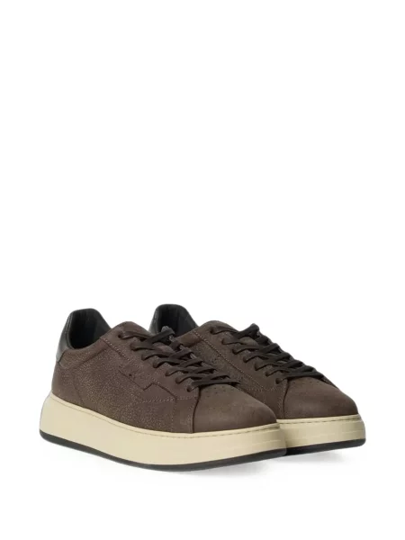 Sneakerși Woolrich din piele maro
