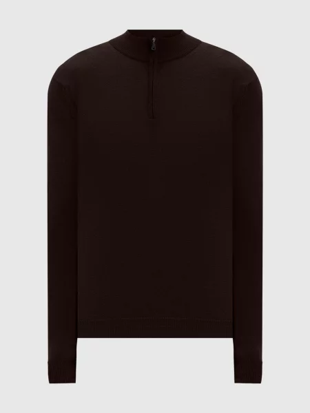 Джемпер з вовни мериноса Cashmere&whiskey коричневий