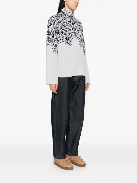 Pulover Goldbergh cu model paisley gri