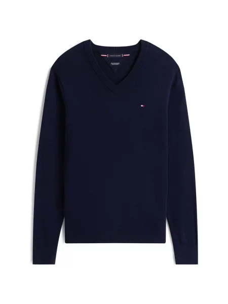 Tommy Hilfiger Pulover cu adaos de cașmir albastru
