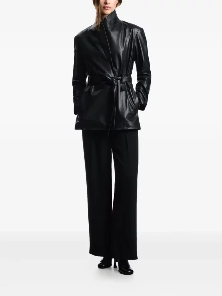 Pantaloni Emporio Armani plisate negru
