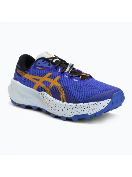 Мъжки обувки за бягане ASICS Trabuco 14 cobalt burst/sandstorm виолетово