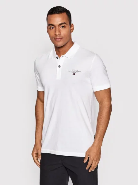 Поло Napapijri из джерси белое