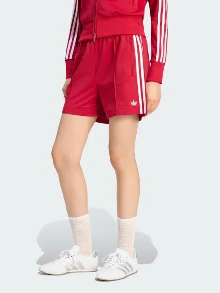 ADIDAS ORIGINALS Nohavice Firebird Classic hrdzavo / biela červená