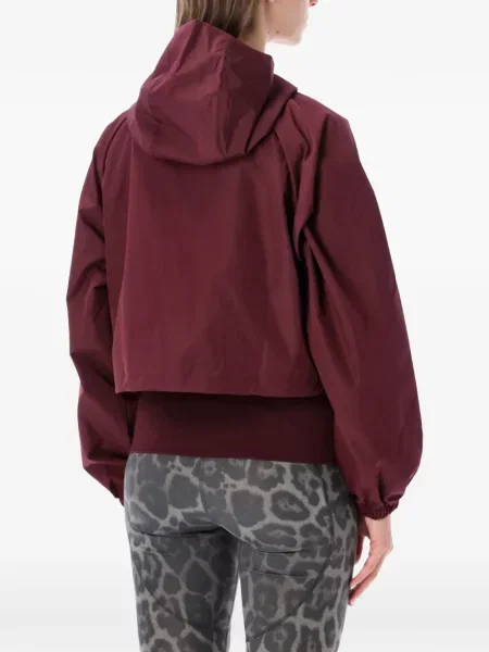 Geacă Adidas By Stella Mccartney cu glugă cu imagine roșu