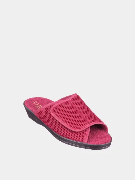 Повседневные шлепанцы Casual бордовые