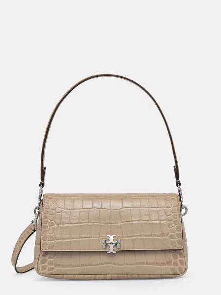 Tory Burch geantă crossbody pentru femei din piele Charlie bej