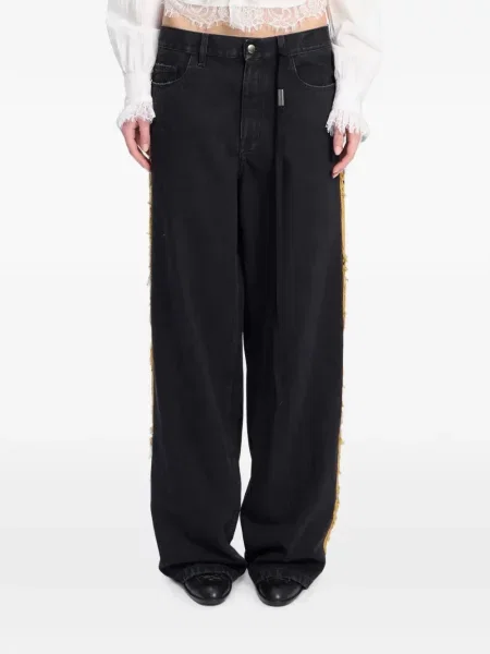 Blugi drepți Ann Demeulemeester negru