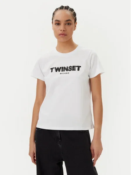TWINSET Tricou alb