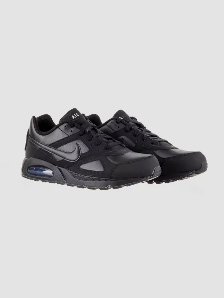Кожаные кроссовки Nike Air Max черные