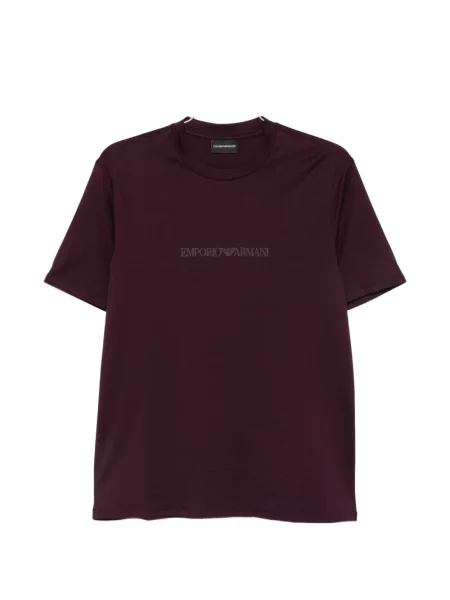 Tricou Emporio Armani cu imagine violet