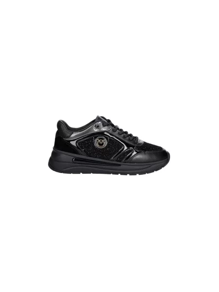Sneakersy Pinko skórzane czarne
