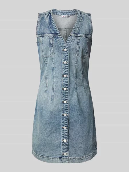 Sukienka jeansowa o kroju podkreślającym figurę z mieszanki bawełny Tommy Jeans