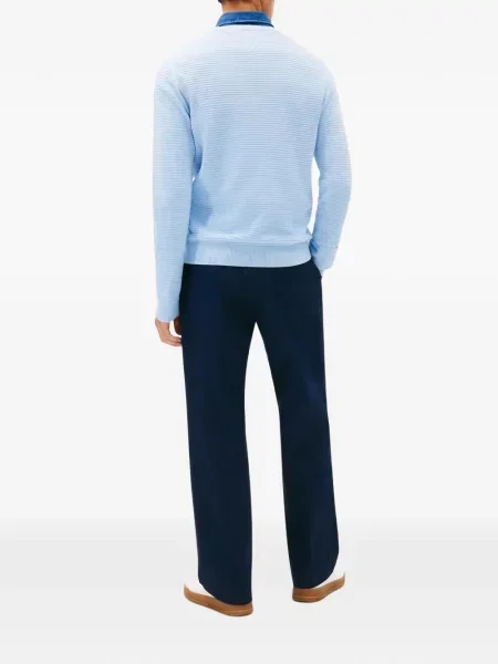 Pulover Tommy Hilfiger cu decolteu rotund albastru