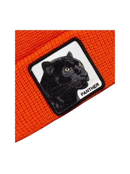 Lniana czapka Goorin Bros z logo pomarańczowa