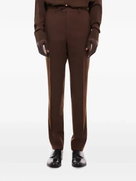 Pantaloni Fursac de lână maro