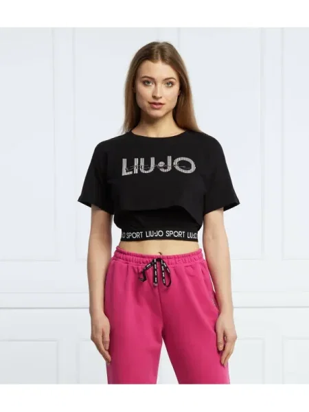 Liu Jo Sport Tricou | Cropped Fit negru