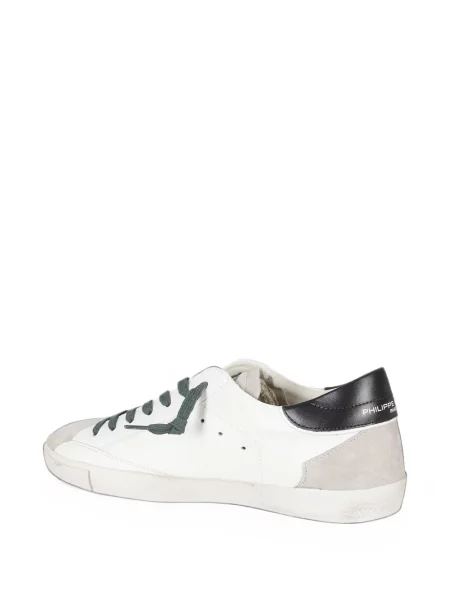 Sneakerși Philippe Model Paris cu autograf alb