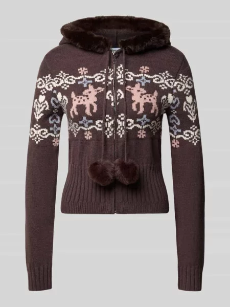 Kardigan w stylu allover model ECLAIR' Daisy Street