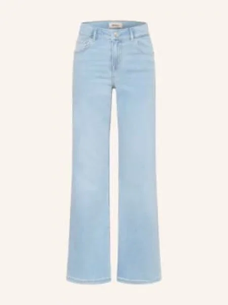 Only Džíny Wide Fit light blue denim modré
