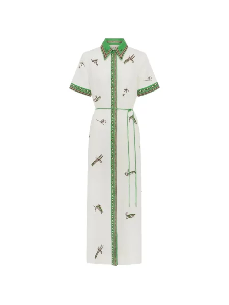 Rochie tip cămașă Alemais cu broderie