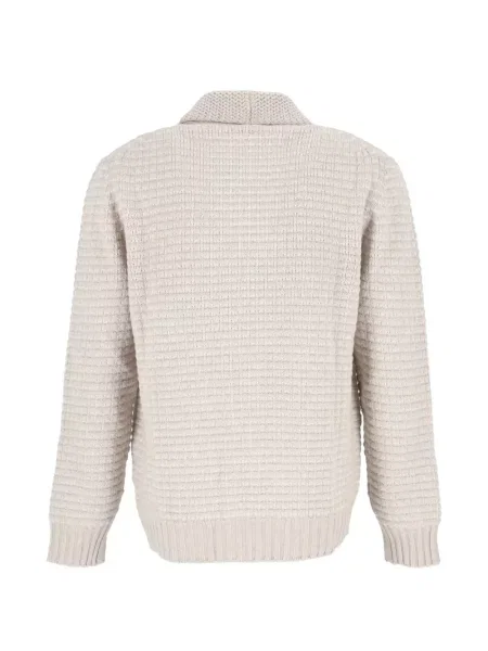 Кашмирена с яка жилетка Settefili Cashmere сиво