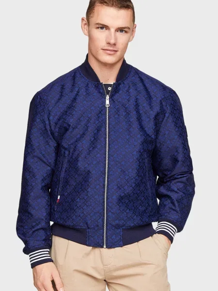 Двосторонній бомбер Tommy Hilfiger синій
