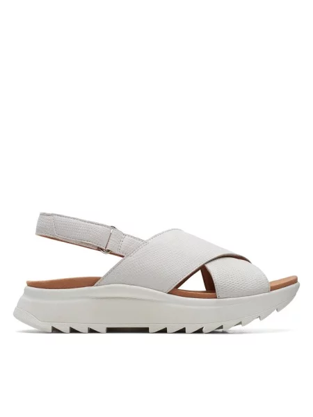 Sandały Clarks beżowe