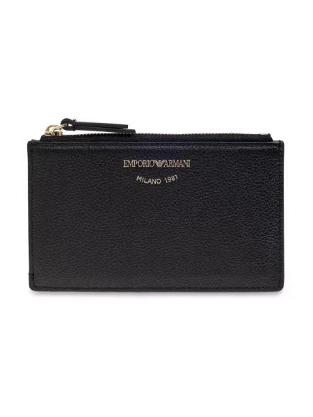 Emporio Armani portfel skórzany czarny
