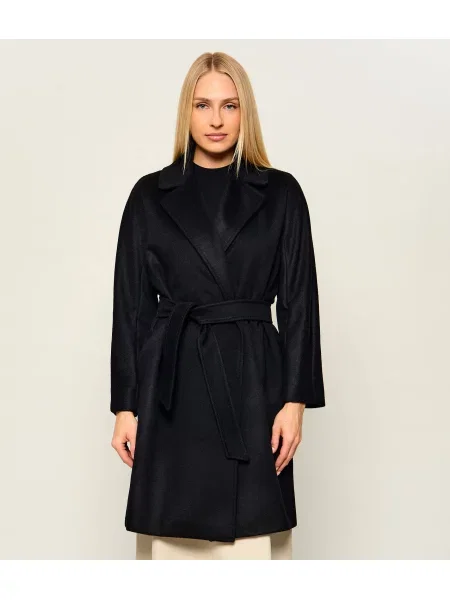Weekend MaxMara De lână palton Wkdpedale negru