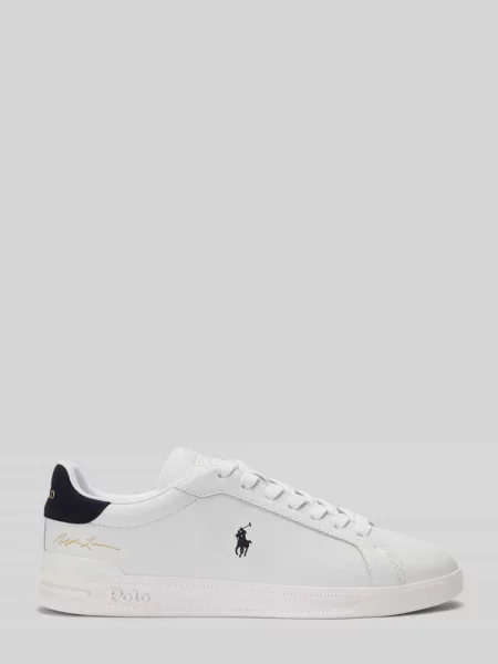 Sneakersy Ralph Lauren Court z logo białe