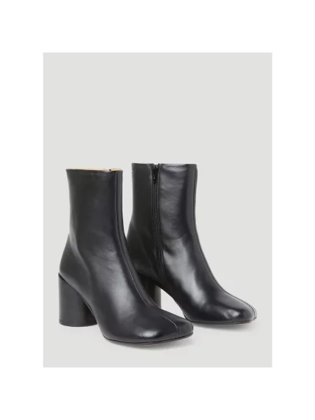 Botki Mm6 Maison Margiela skórzane czarne