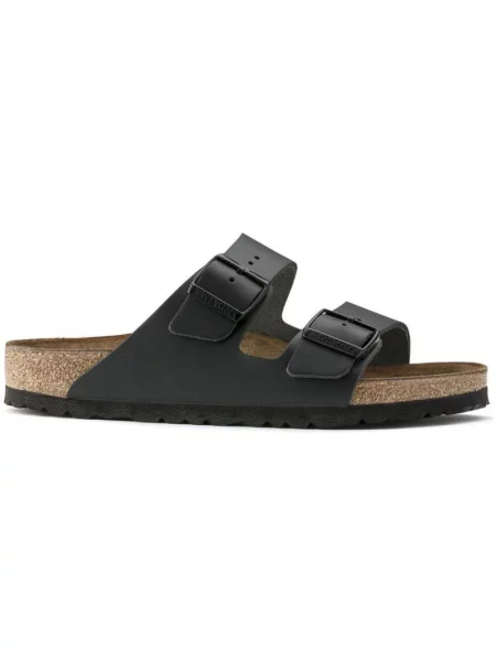 Klapki Birkenstock skórzane czarne