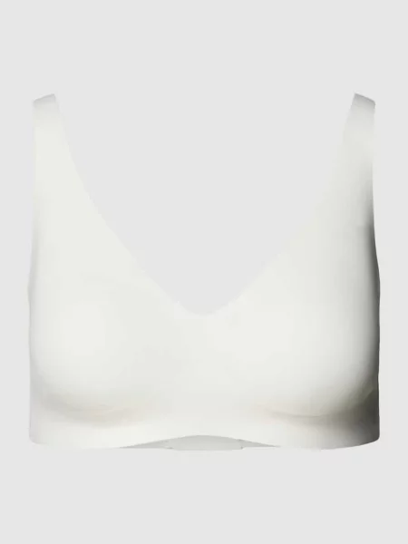 Biustonosz typu bralette z zapięciem na haftkę model ‘ZERO FEEL Sloggi biały