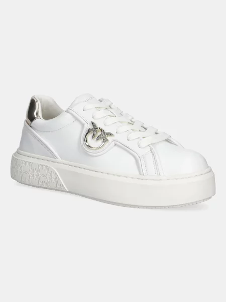 Pantofi Pinko din piele alb