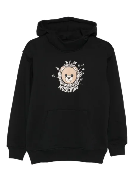 Bluza z kapturem dziecięca Moschino czarna