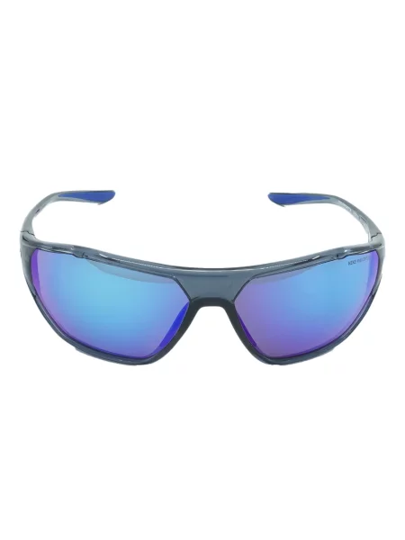 Ochelari de soare Nike cu cordon din jerseu cu imprimeu abstract gri