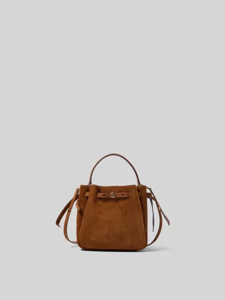 Torba typu bucket z zamszowym efektem Tory Burch