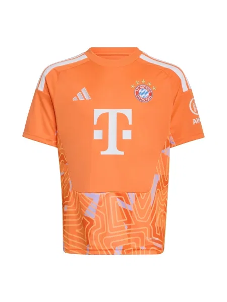 ADIDAS PERFORMANCE Tricou funcțional FC Bayern München gri deschis / portocaliu / portocaliu deschis alb