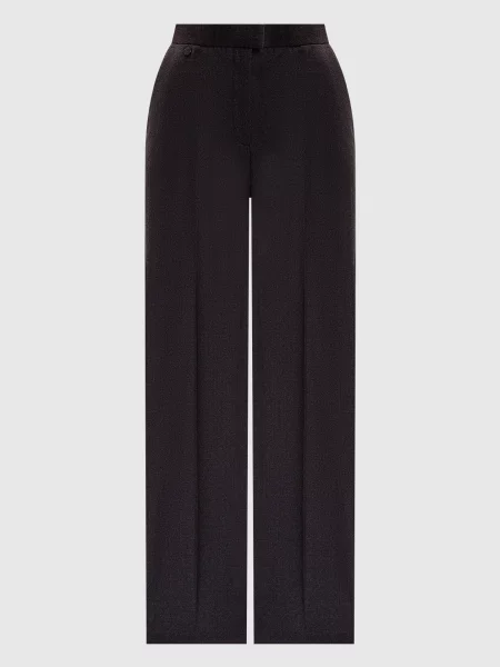 Штани з вовни Agnona коричневі