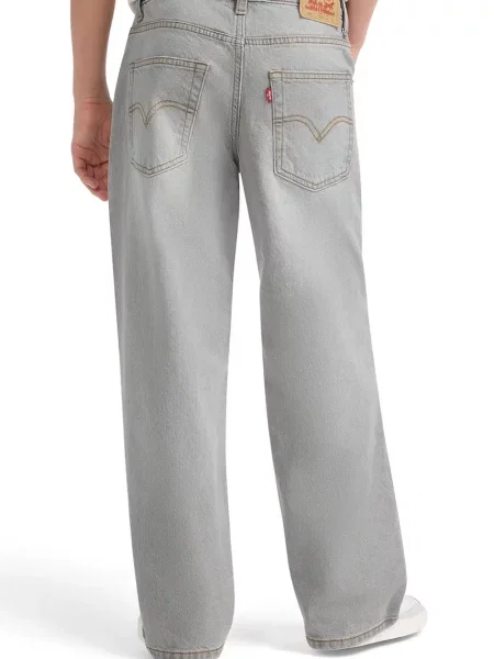 Levi's дънки свободни за деца BAGGY JEANS сиво