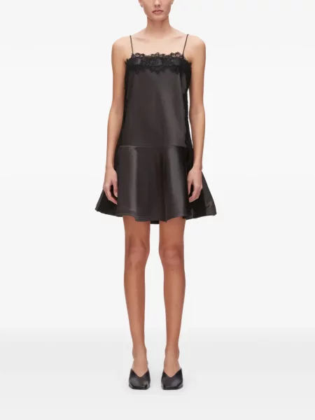 Rochie mini 3.1 Phillip Lim din dantelă de costum mini negru