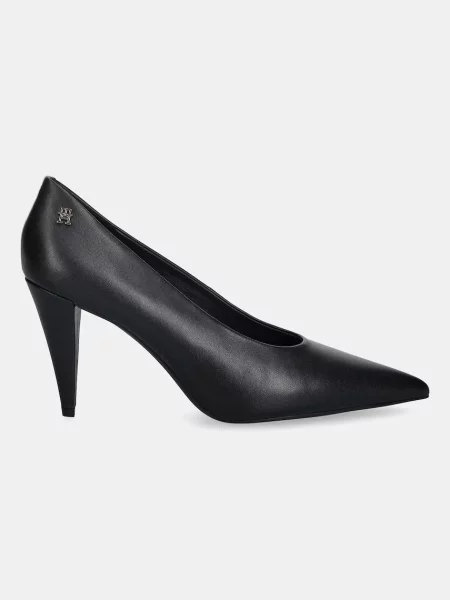 Pantofi pumps Tommy Hilfiger Th Smooth Leather Pump negru