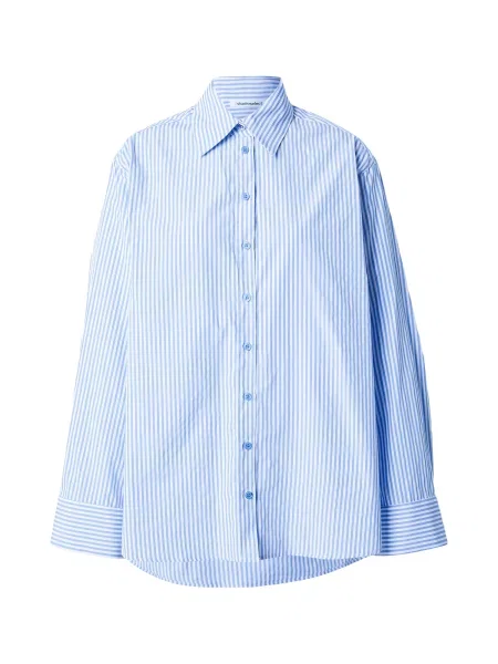 Studioselect Bluză Cora albastru deschis alb