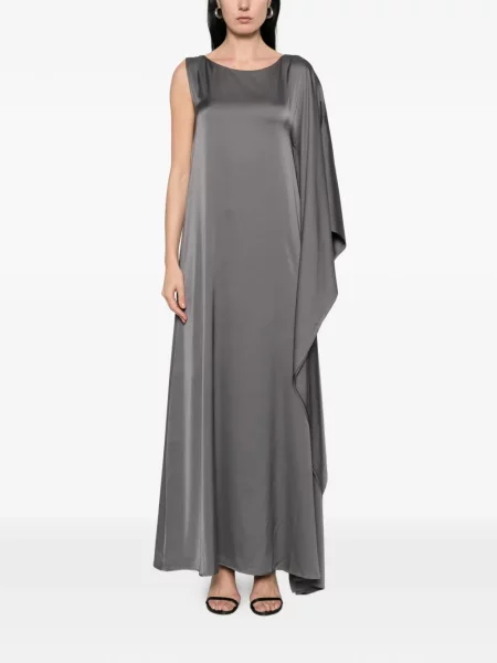 Maxi rochie maxi Silkylicious asimetrică de costum gri