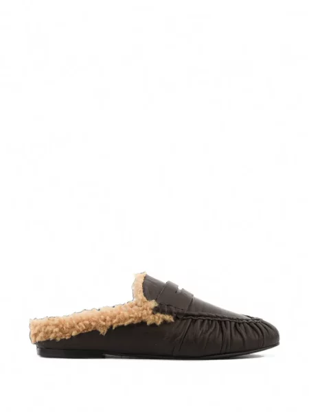 Pantofi loafer Toral Shoes din piele de oaie maro