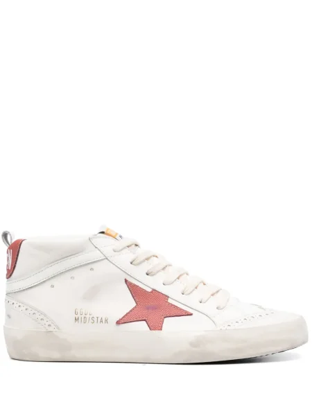 Sneakerși Golden Goose Mid Star alb