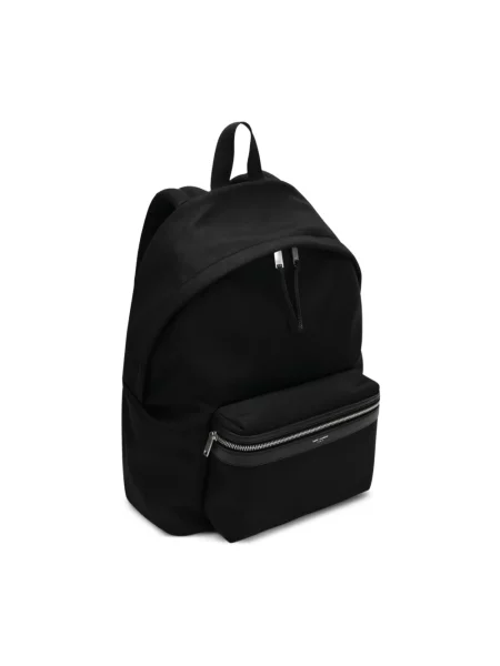 Torba Saint Laurent skórzana w miejskim stylu czarna