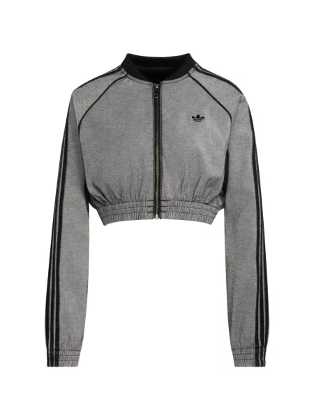 Decupat geacă de blugi Adidas gri
