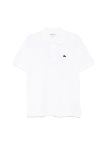Koszulka polo o kroju regular fit z mieszanki bawełny Lacoste biała